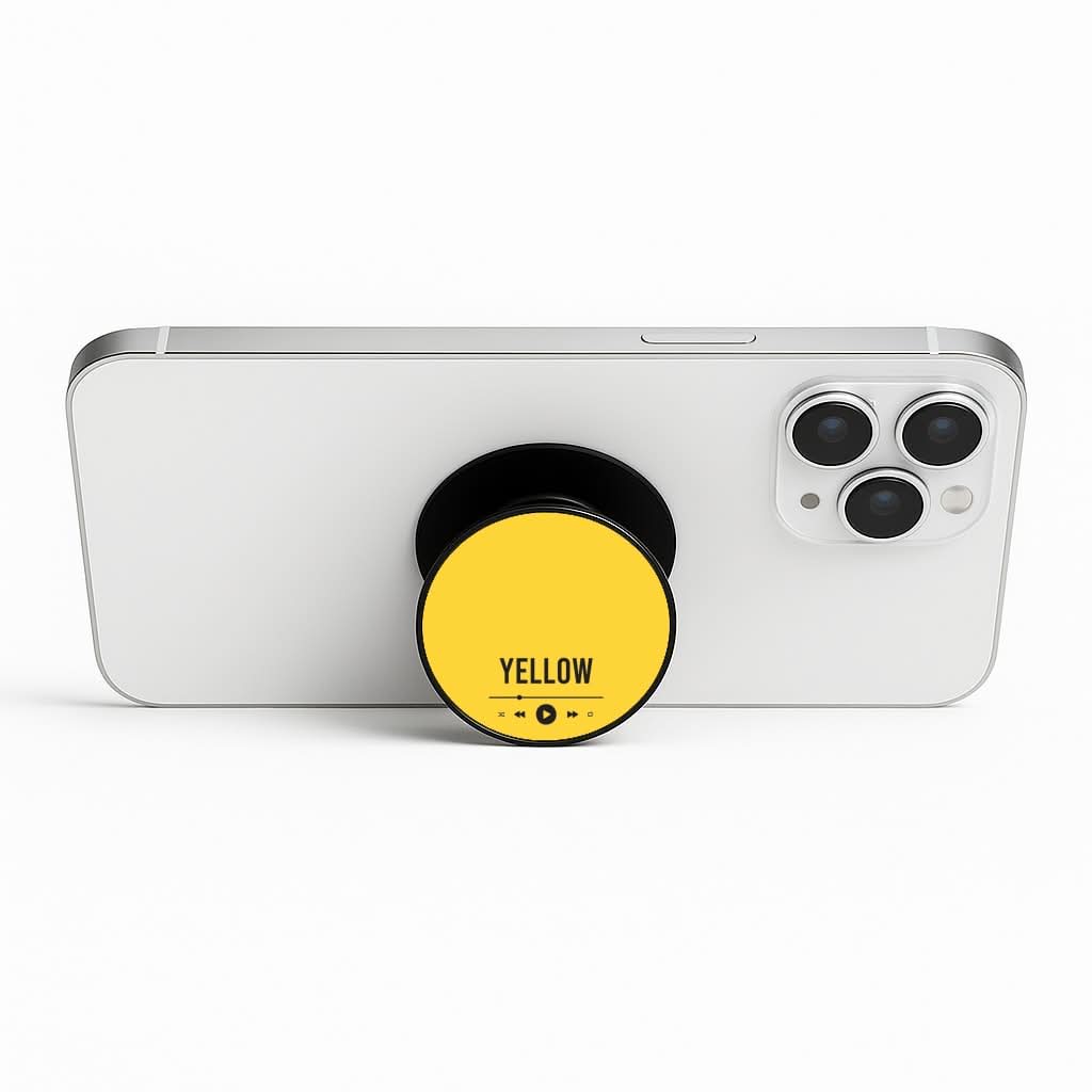 Yellow Music Player Phone Stand
