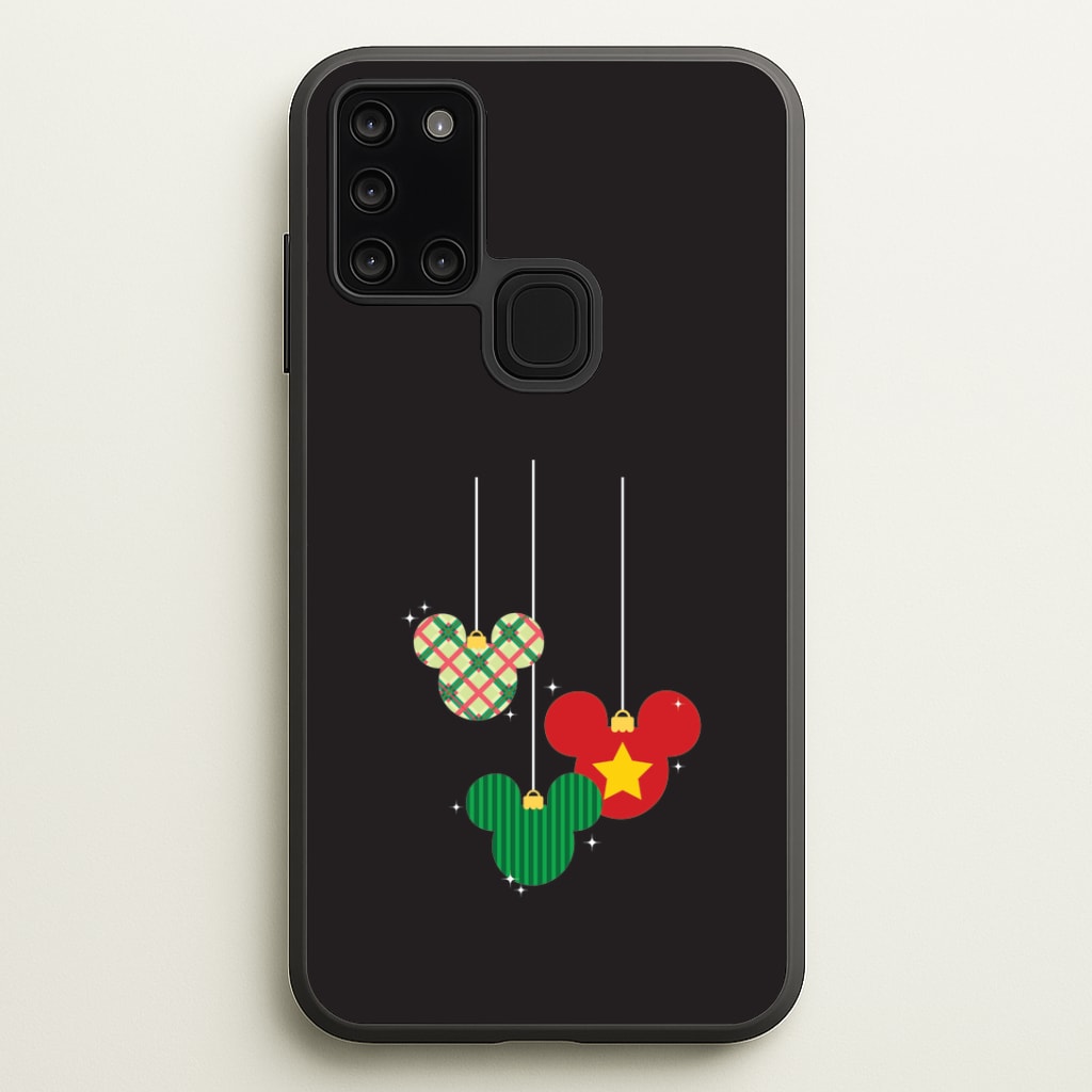 Cartoon Mouse Hanging Baubles Galaxy A21s Case