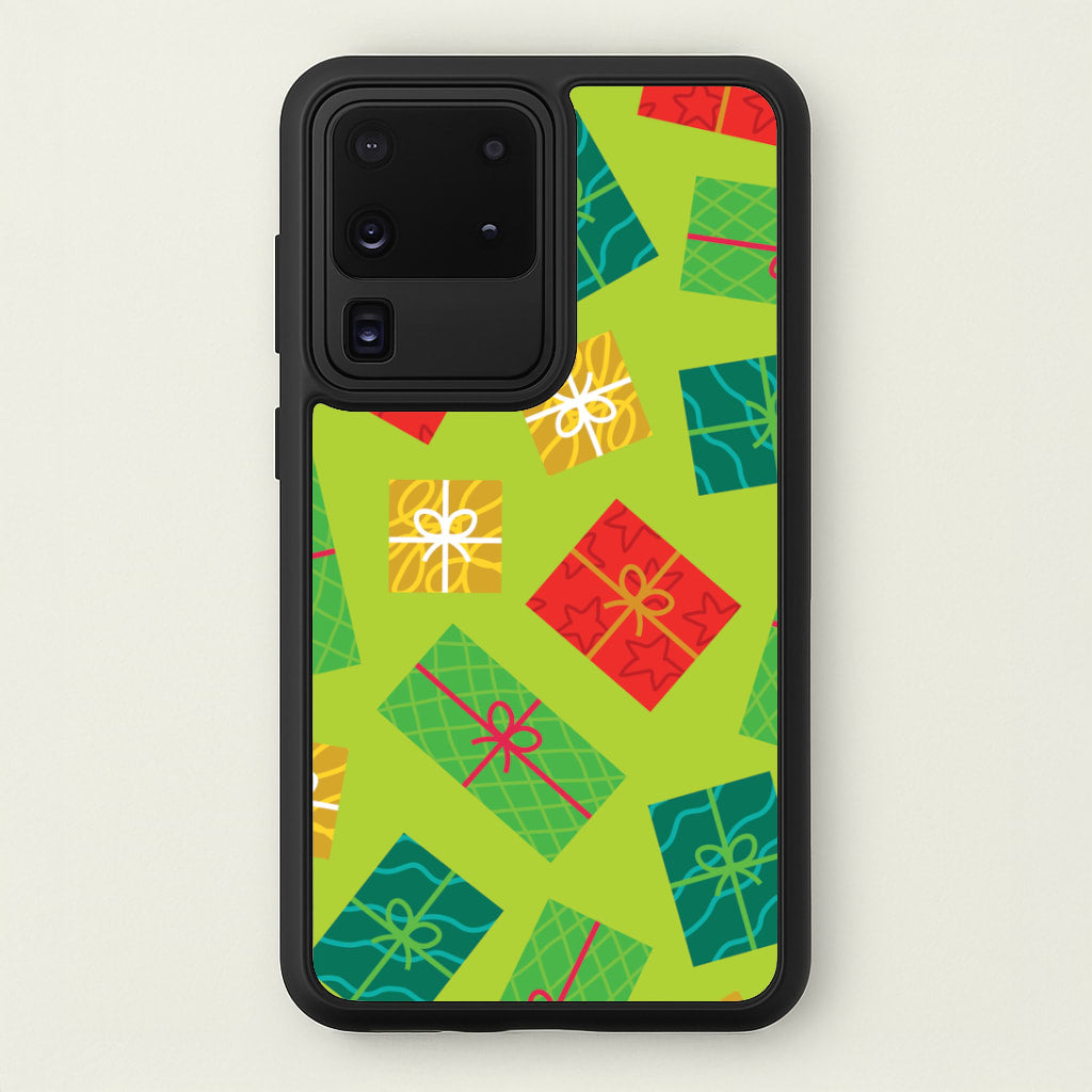 Colourful Abstract Christmas Presents Pattern Galaxy S20 Ultra Case