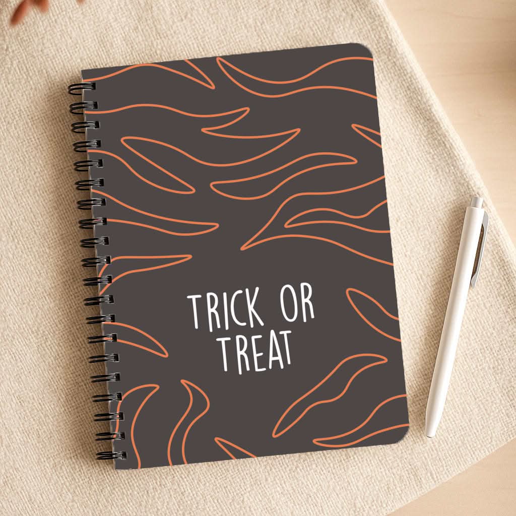 Zebra Print Trick Or Treat Notepad