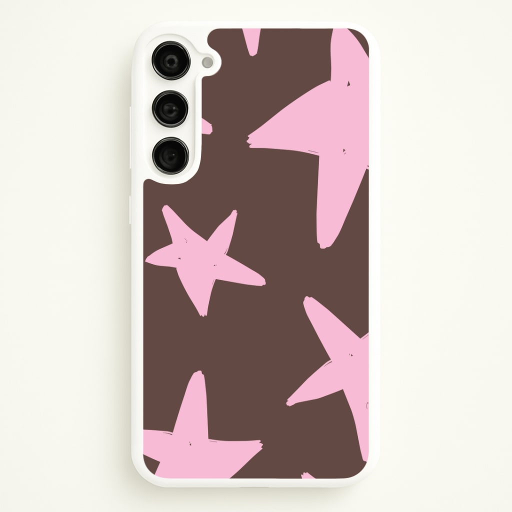 Chocolate & Strawberry Stars Galaxy S23 Plus Case