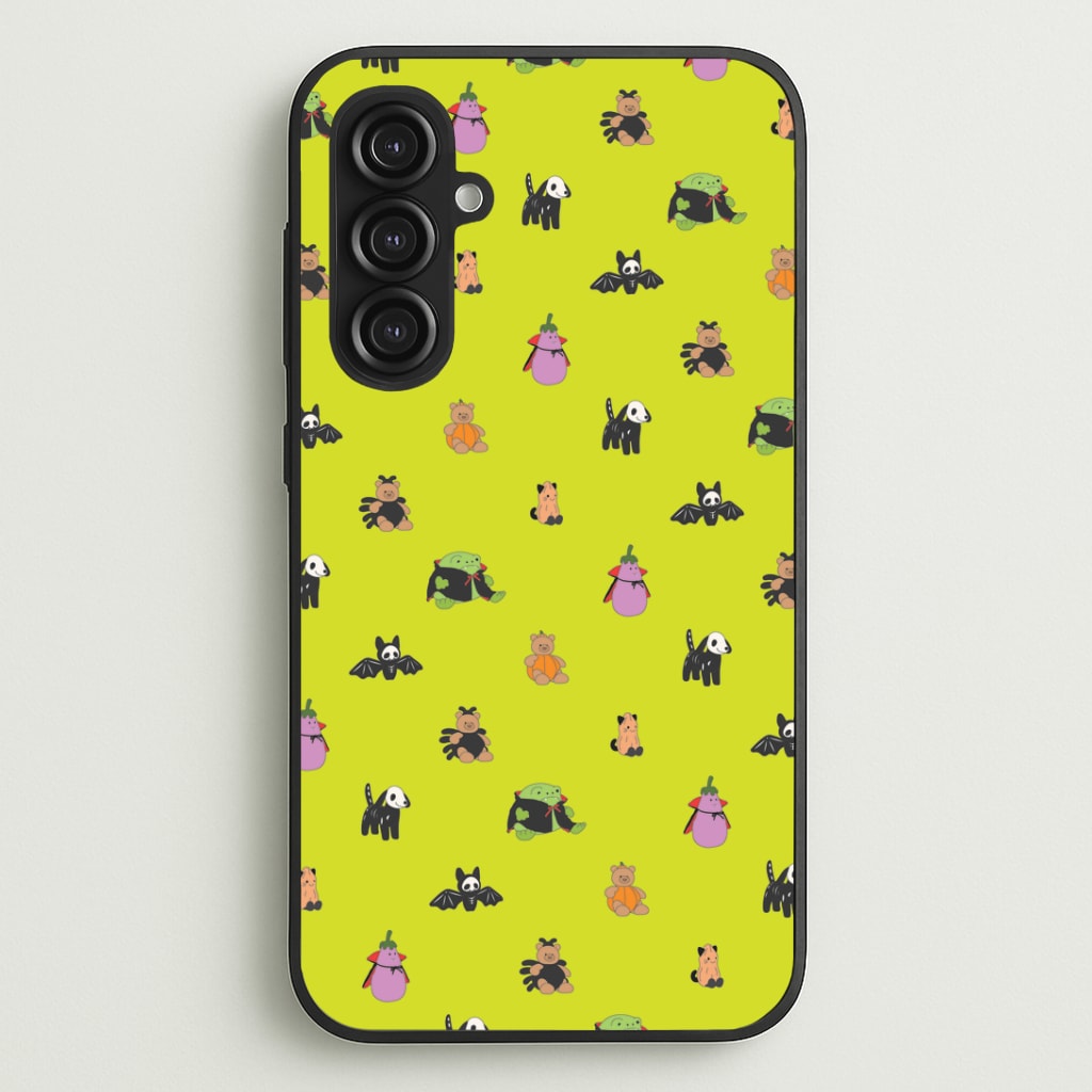 Halloween Plushies Pattern III - Halloween Galaxy S23FE Case