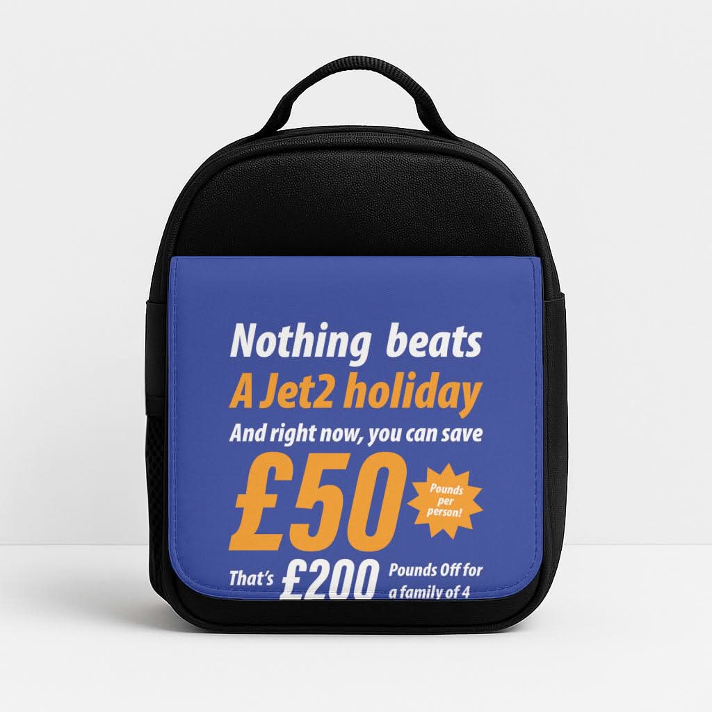 Nothing Beats A Jet Holiday Insulated Lunch Bag
