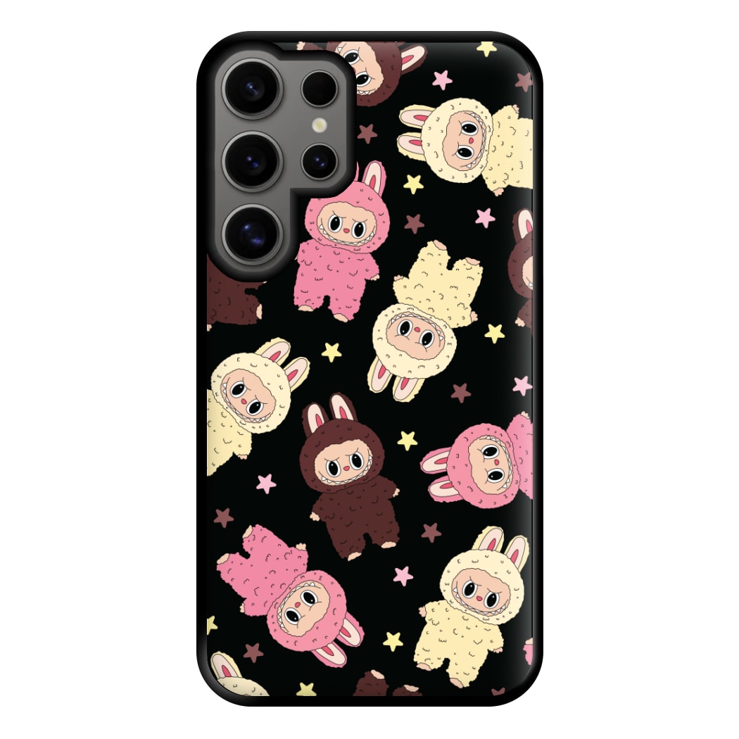 Cute Monsters And Stars Pattern Galaxy S24 Ultra Case