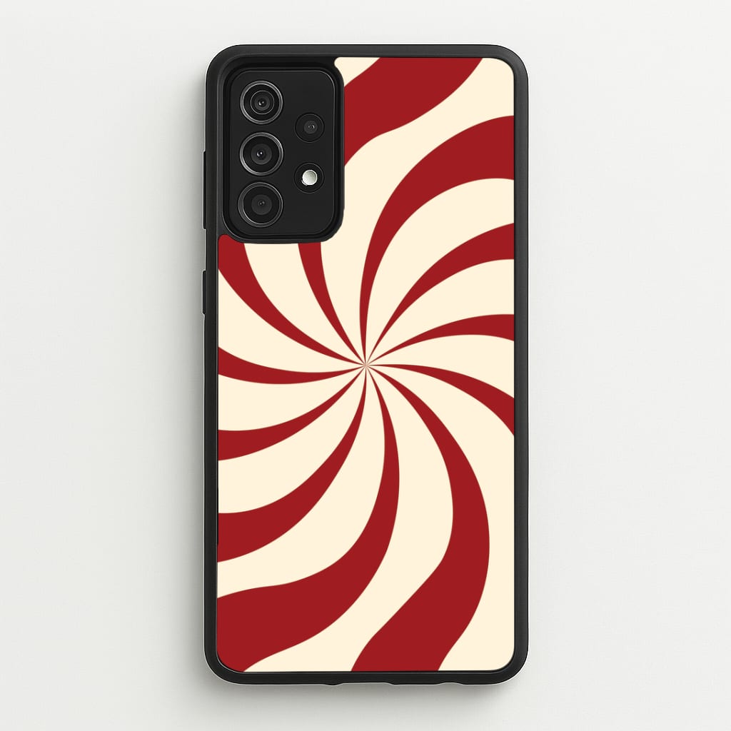 Peppermint Swirl Pattern Galaxy A52 / A52s Case