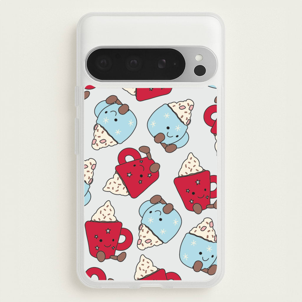 Christmas Drinks Plushies Pattern Google Pixel 9 Pro XL Case
