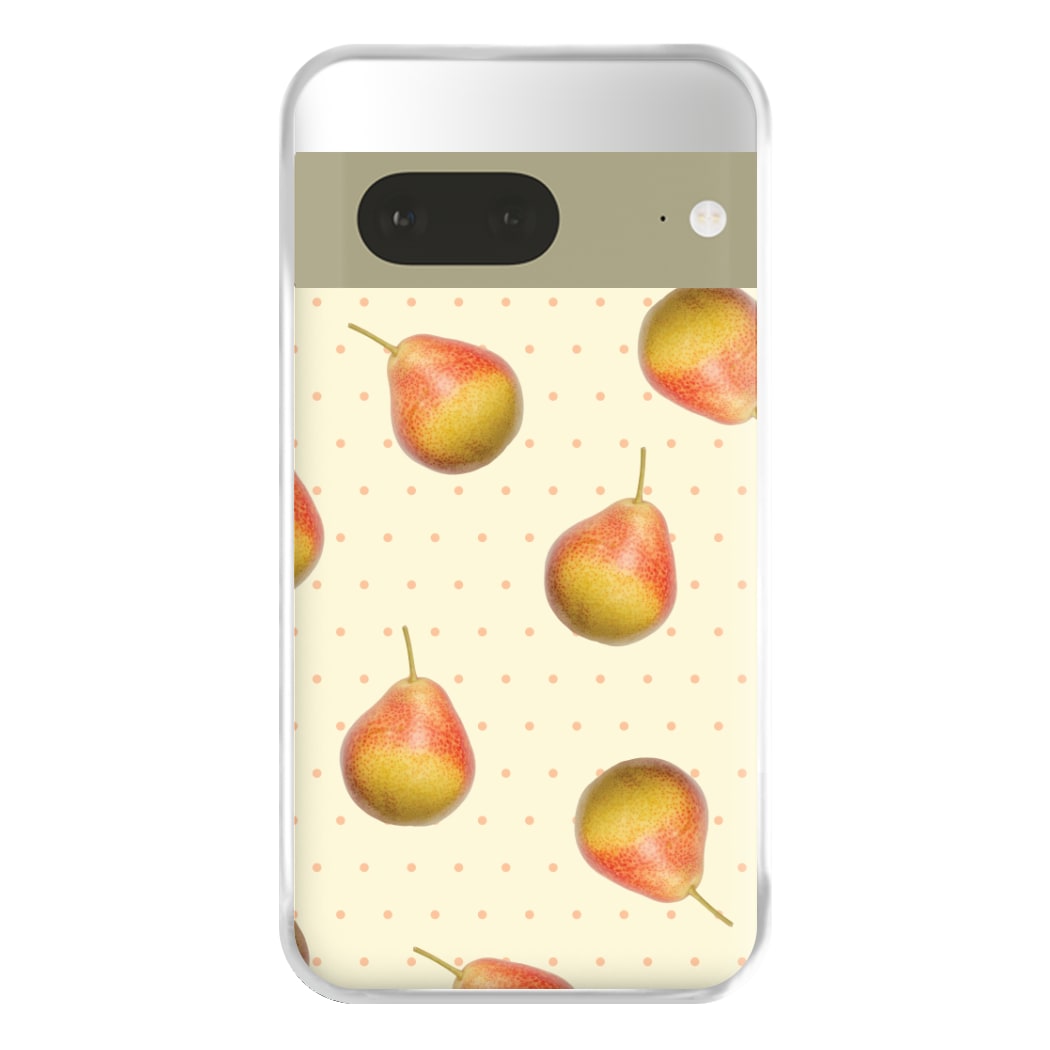 Pears And Polka Dots Pattern Google Pixel 7 Case