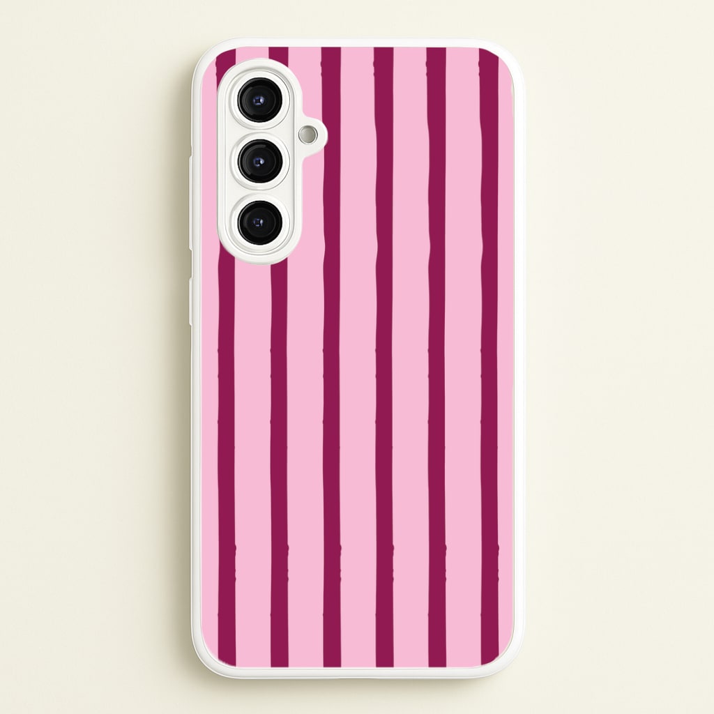Strawberry Stripes Galaxy A16 Case