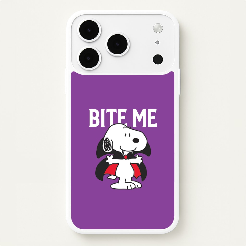 Bite Me Cartoon Beagle iPhone 17 Pro Case