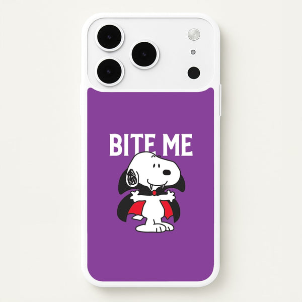 Bite Me Cartoon Beagle iPhone 17 Pro Max Case