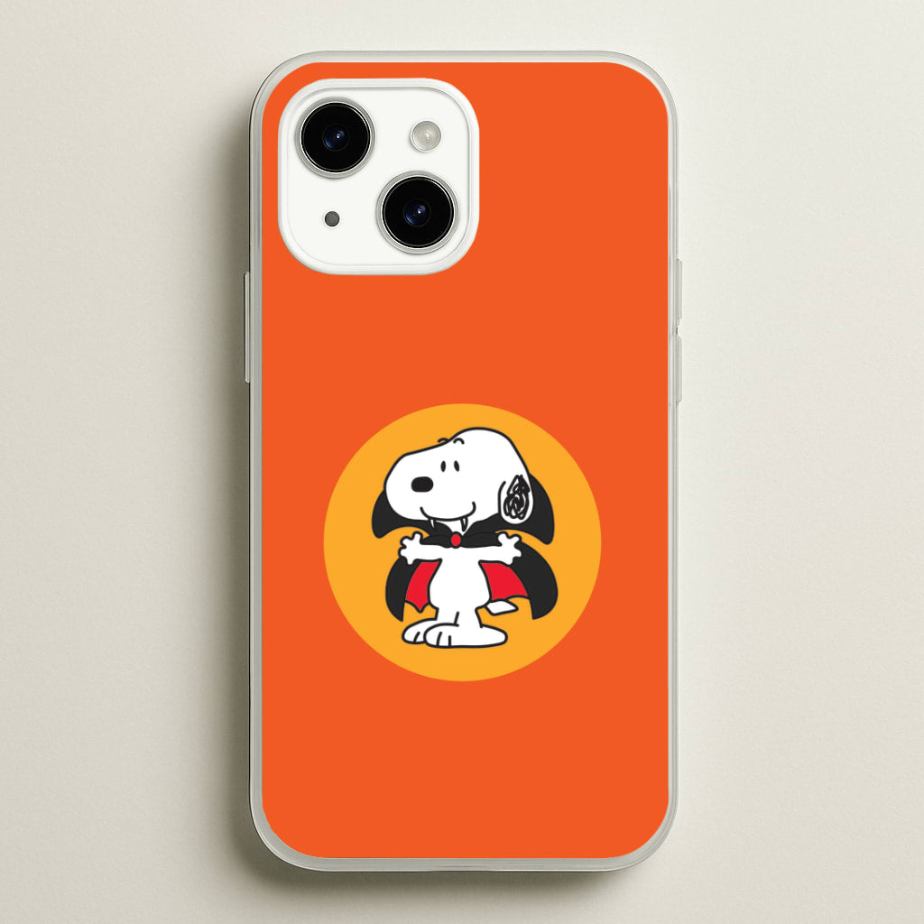 Cartoon Beagle Vampire iPhone 15 Plus Case