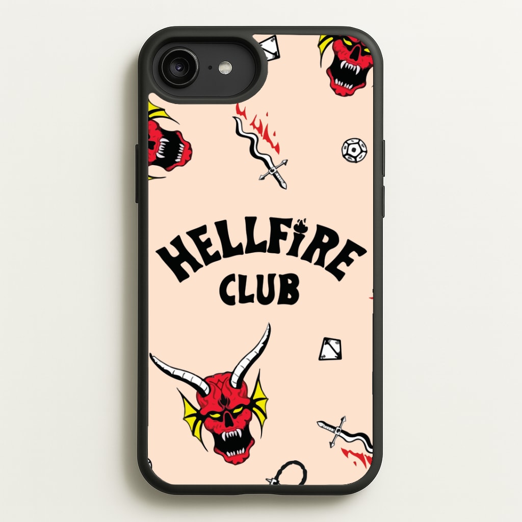 Hellfire Club Icons Collage Peach iPhone 6 Plus / 7 Plus / 8 Plus Case