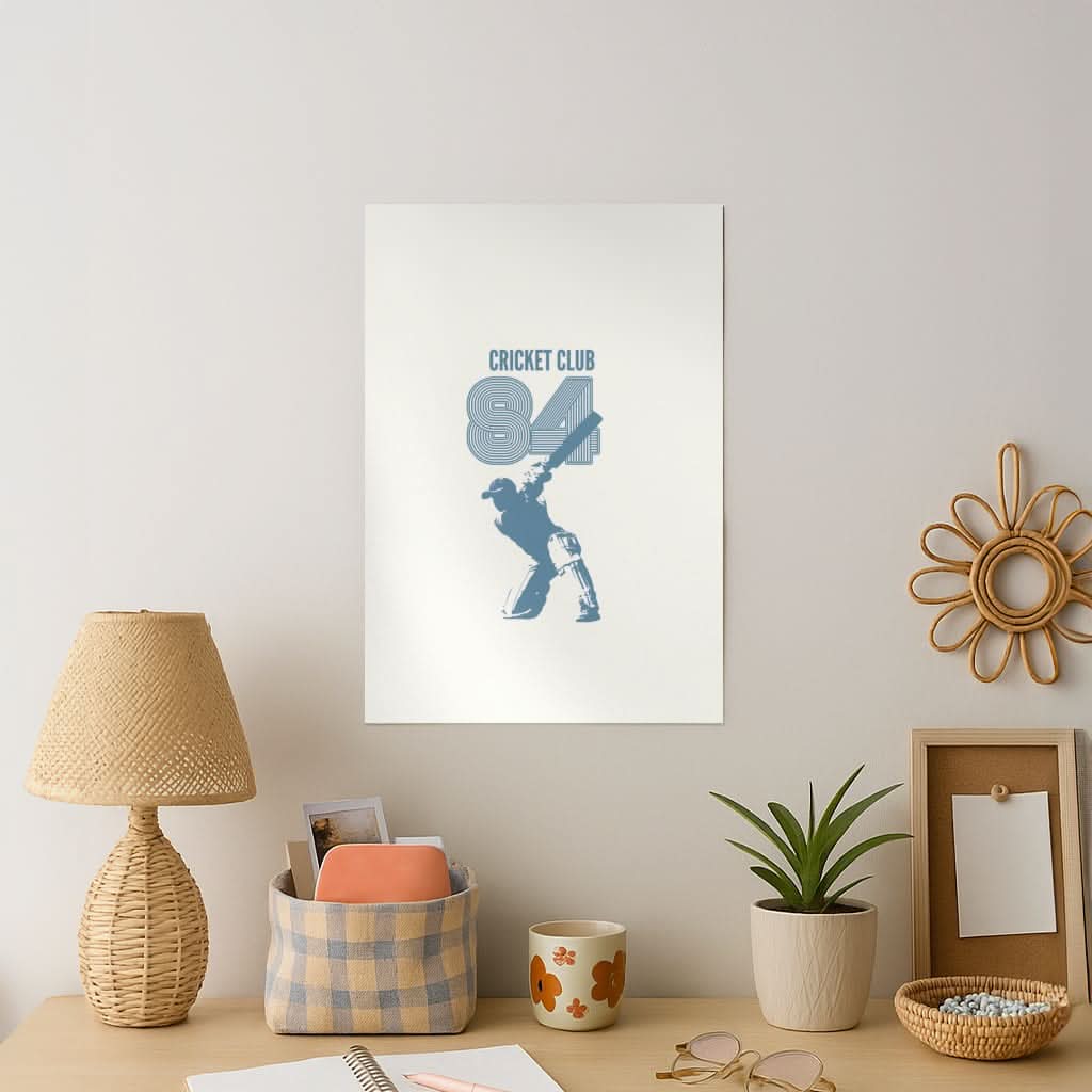 Cricket Club '84 Art Print