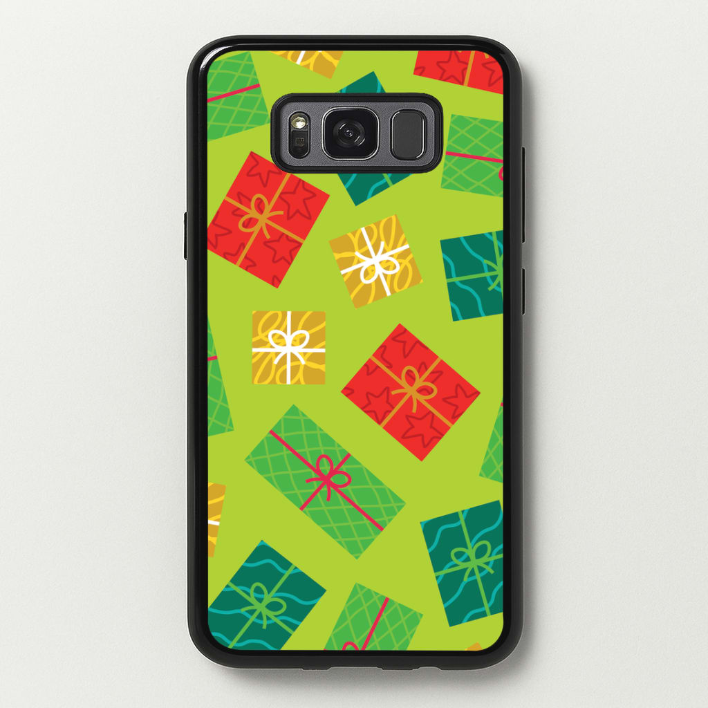 Colourful Abstract Christmas Presents Pattern Galaxy S8 Case