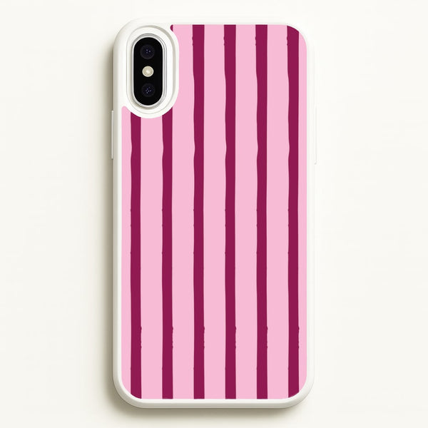 Strawberry Stripes iPhone XS Max Case