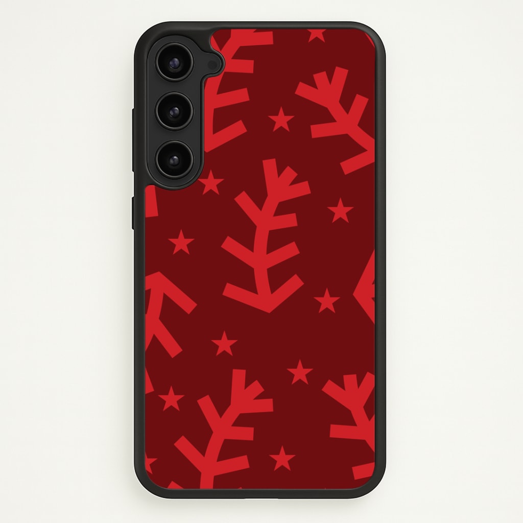Abstract Ferns And Snowflakes Pattern Galaxy S23 Case