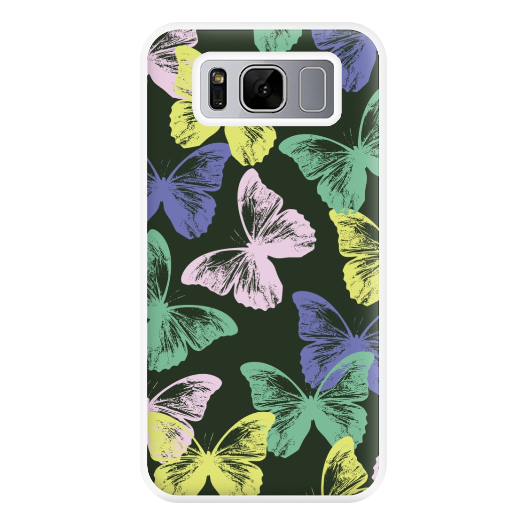 Colourful Butterfly Stamps Pattern Galaxy S8 Plus Case