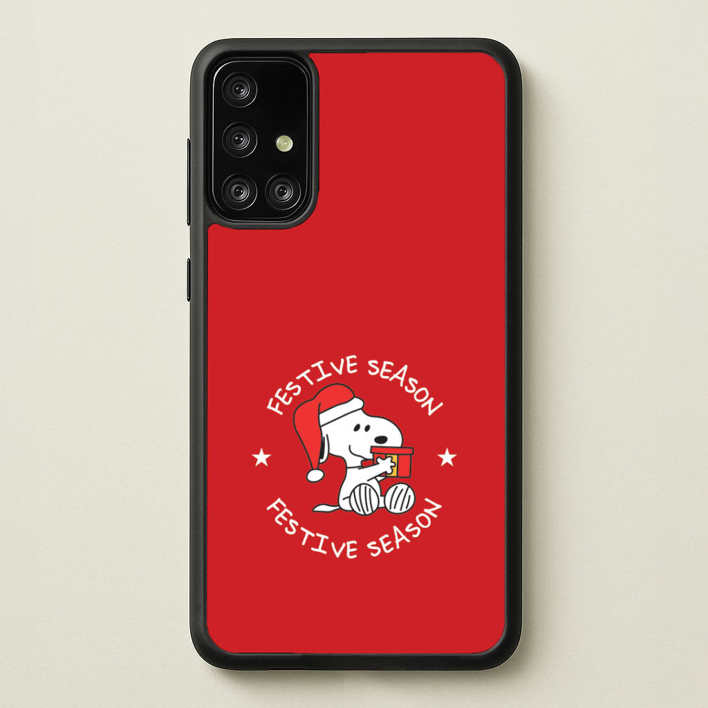 Cartoon Beagle Festive Season Galaxy A71 Case