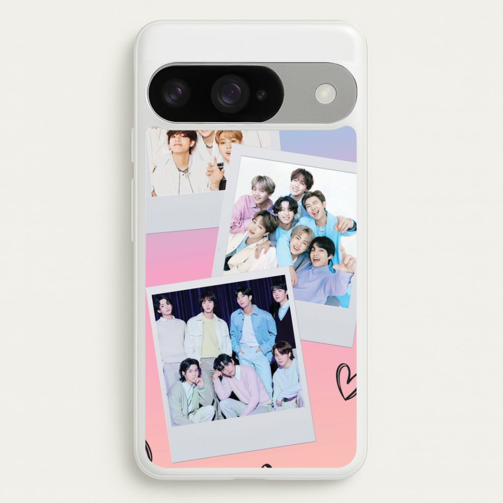 K-Pop Band Polaroid Collage Google Pixel 10 / 10 Pro Case