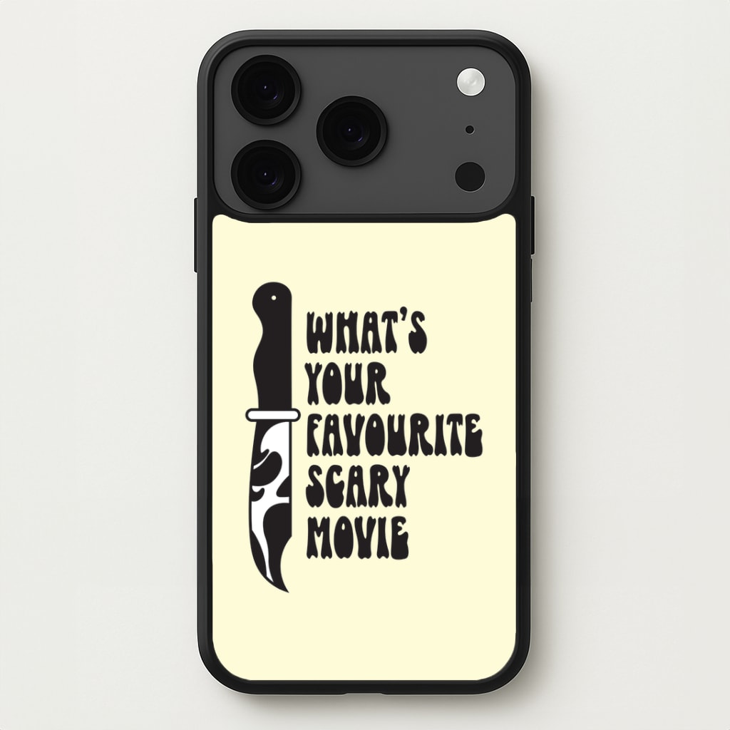 What's Your Favourite Scary Movie Trippy iPhone 17 Pro Max Case