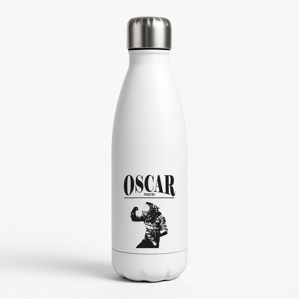 Oscar Orange And Black White Water Bottle