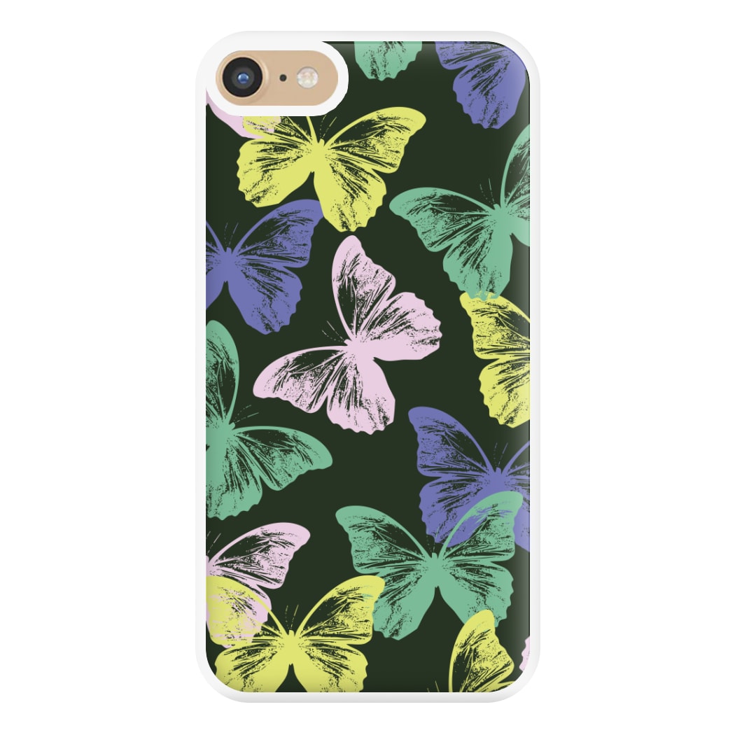 Colourful Butterfly Stamps Pattern iPhone 6 / 7 / 8 / SE Case