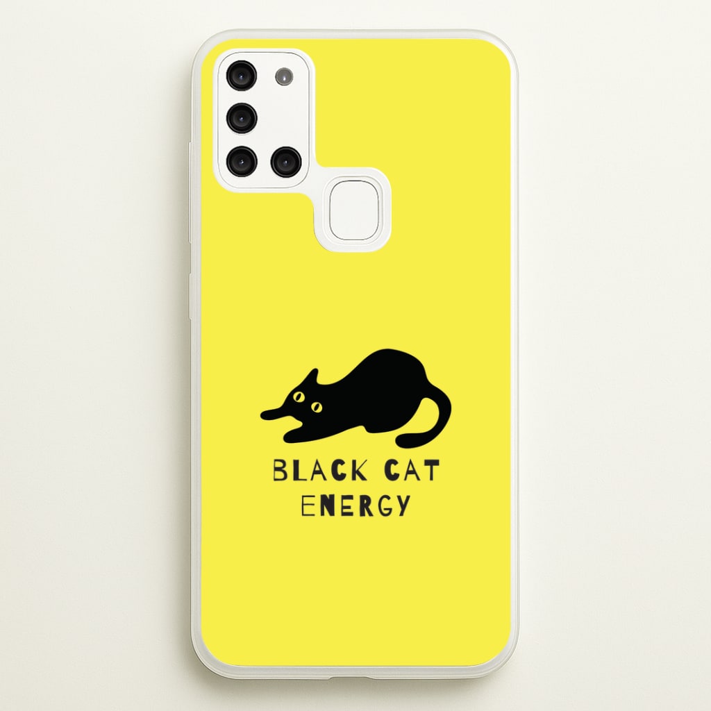 Black Cat Energy Galaxy A21s Case
