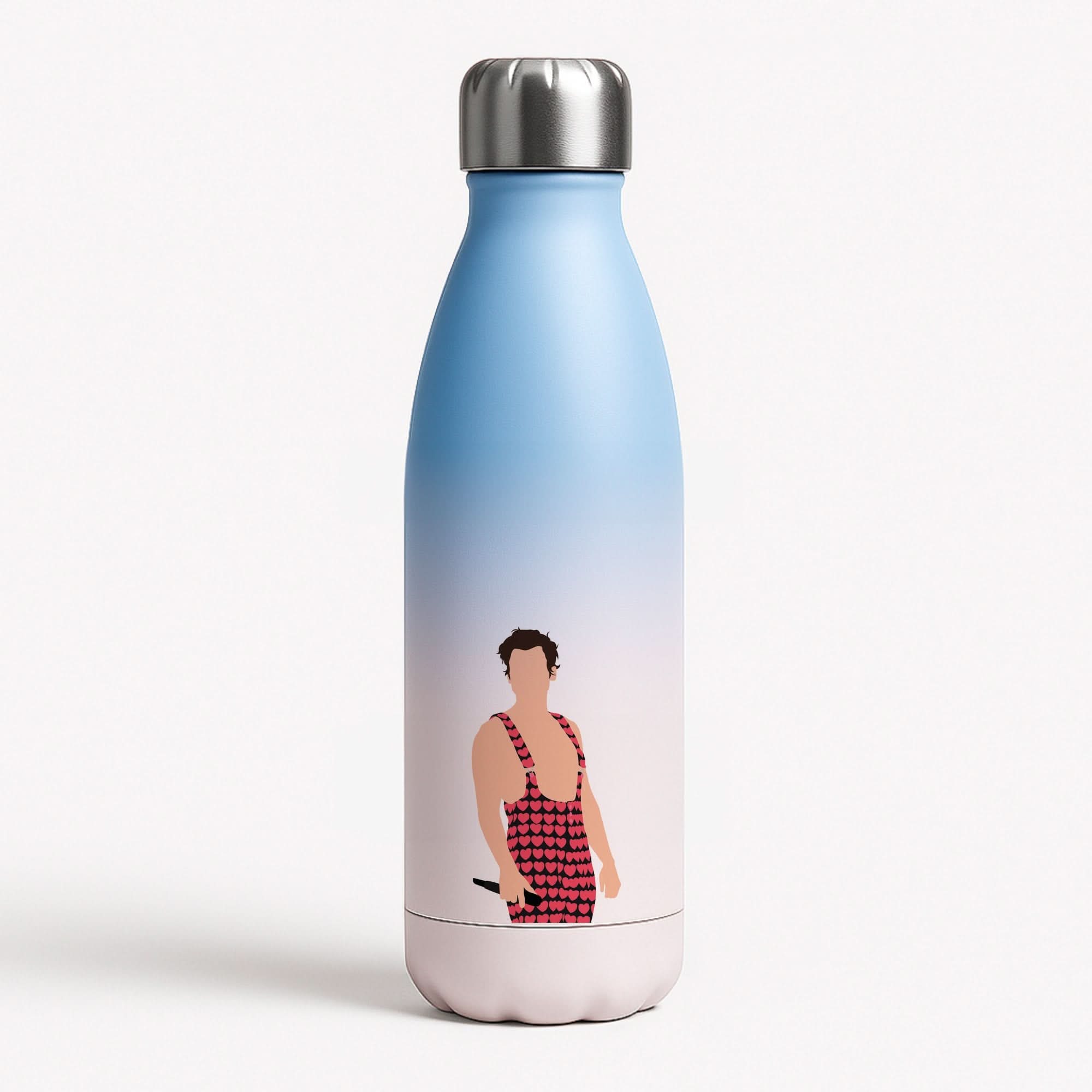 Harry Heart Jumpsuit Blue Water Bottle