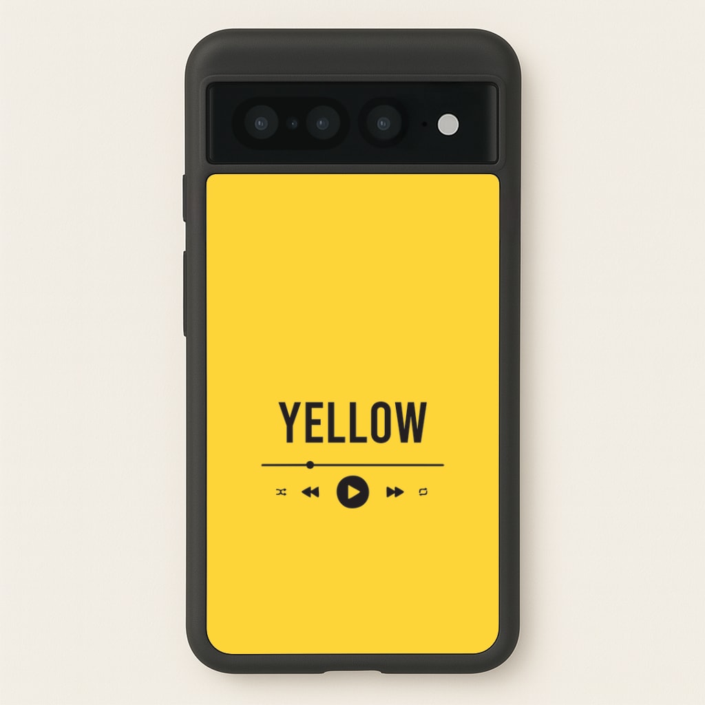 Yellow Music Player Google Pixel 7 Pro Case
