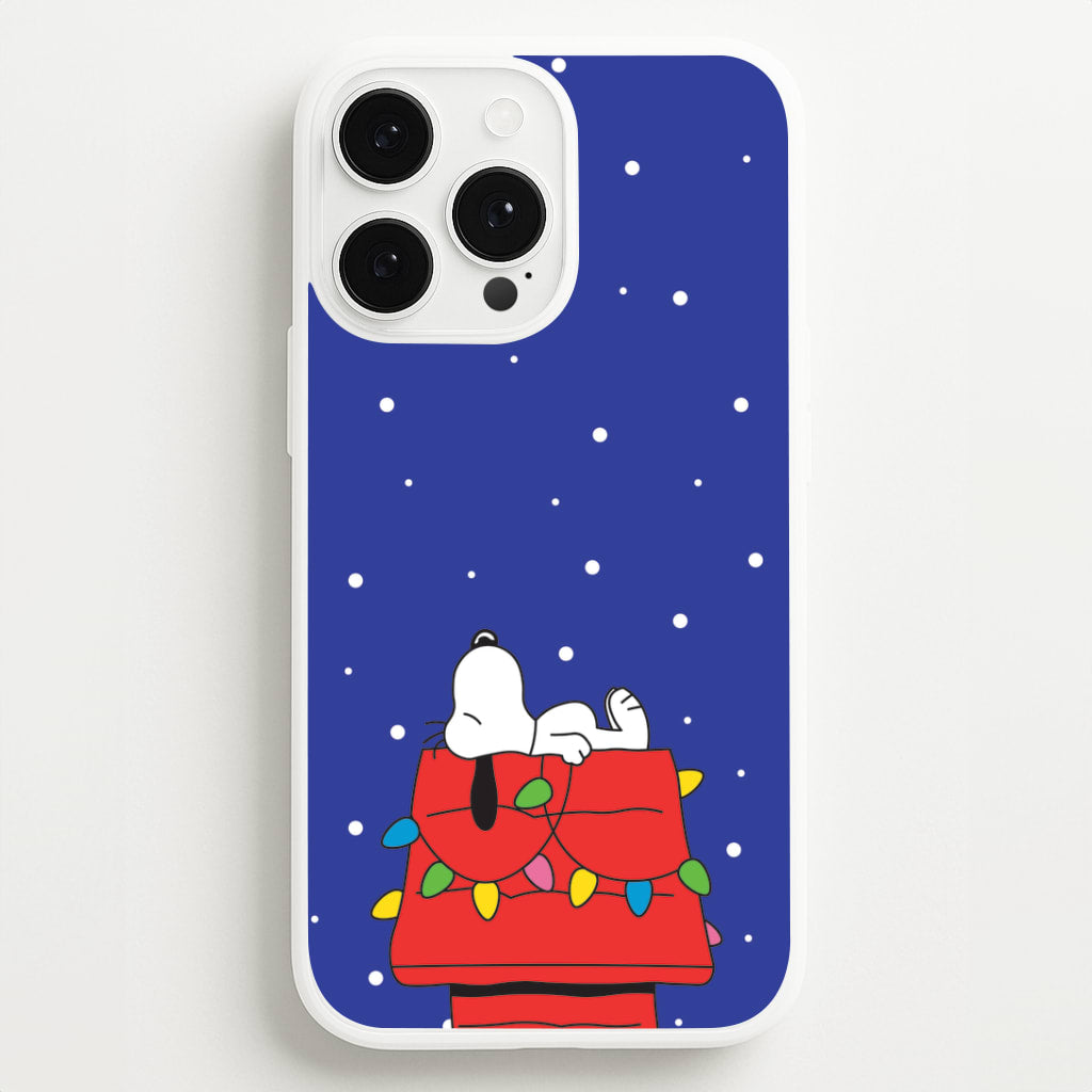 Cartoon Beagle Fairylights iPhone 13 Pro Max Case