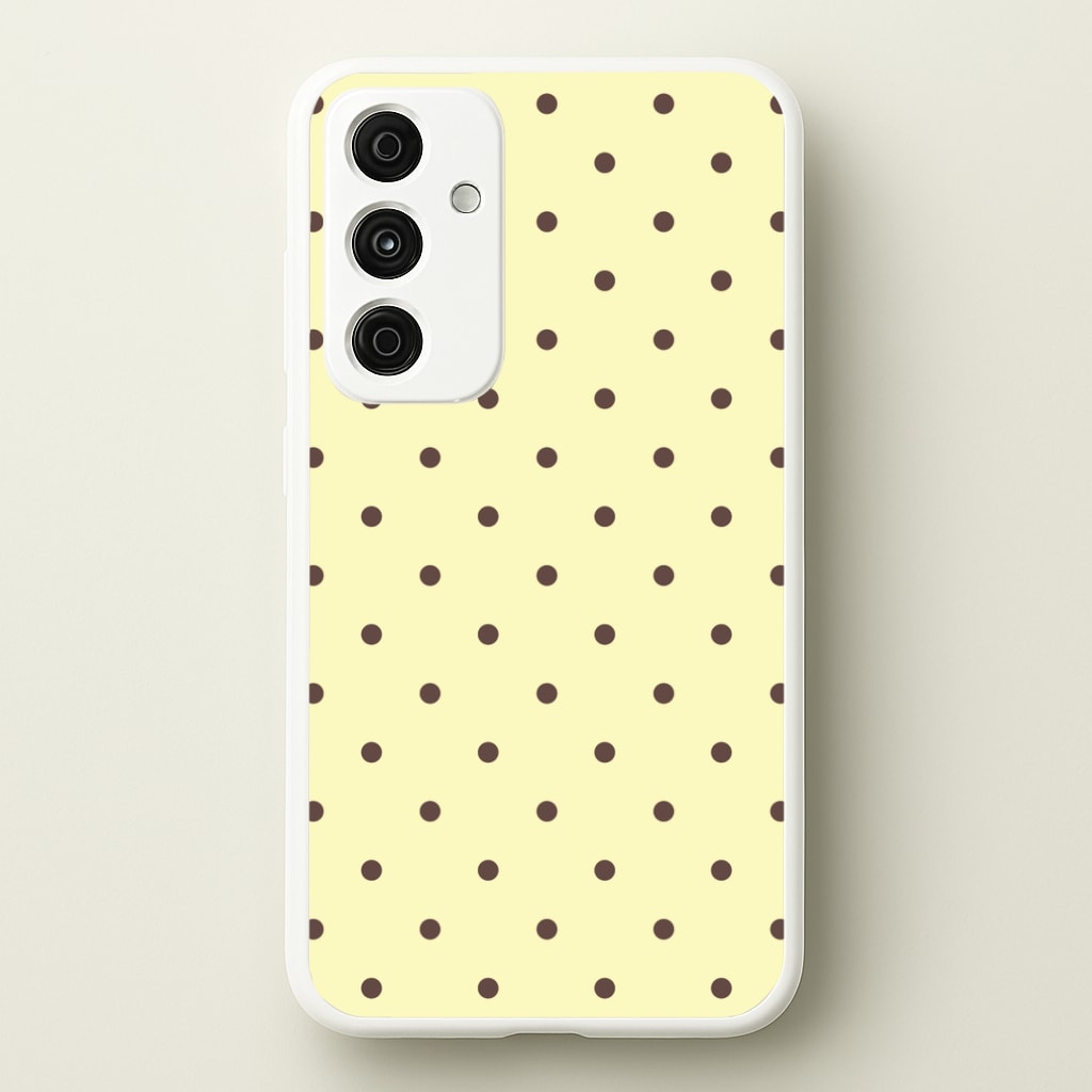 Vanilla & Chocolate Polka Dots Galaxy A55 Case