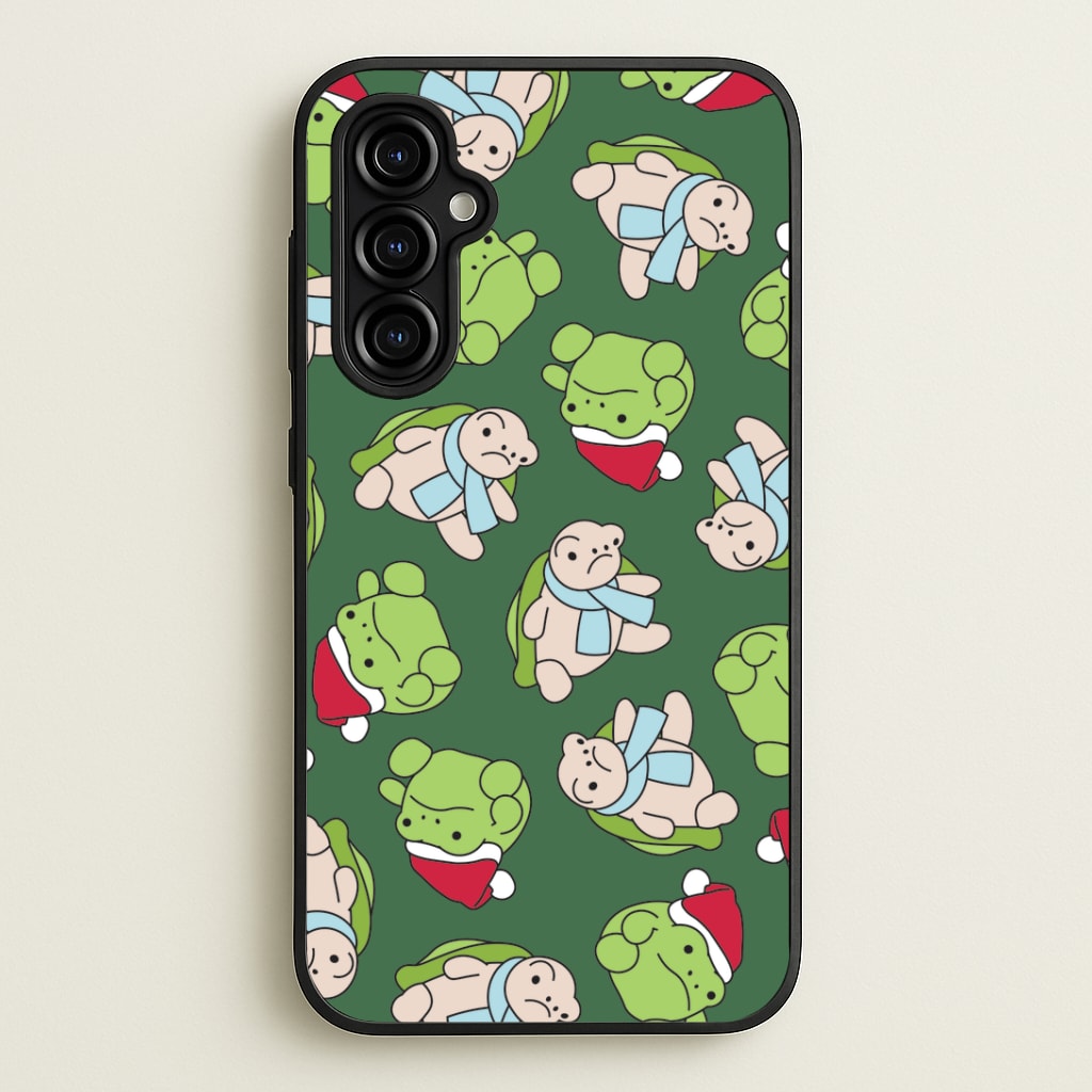 Grumpy Christmas Plushies Pattern Galaxy A54 Case