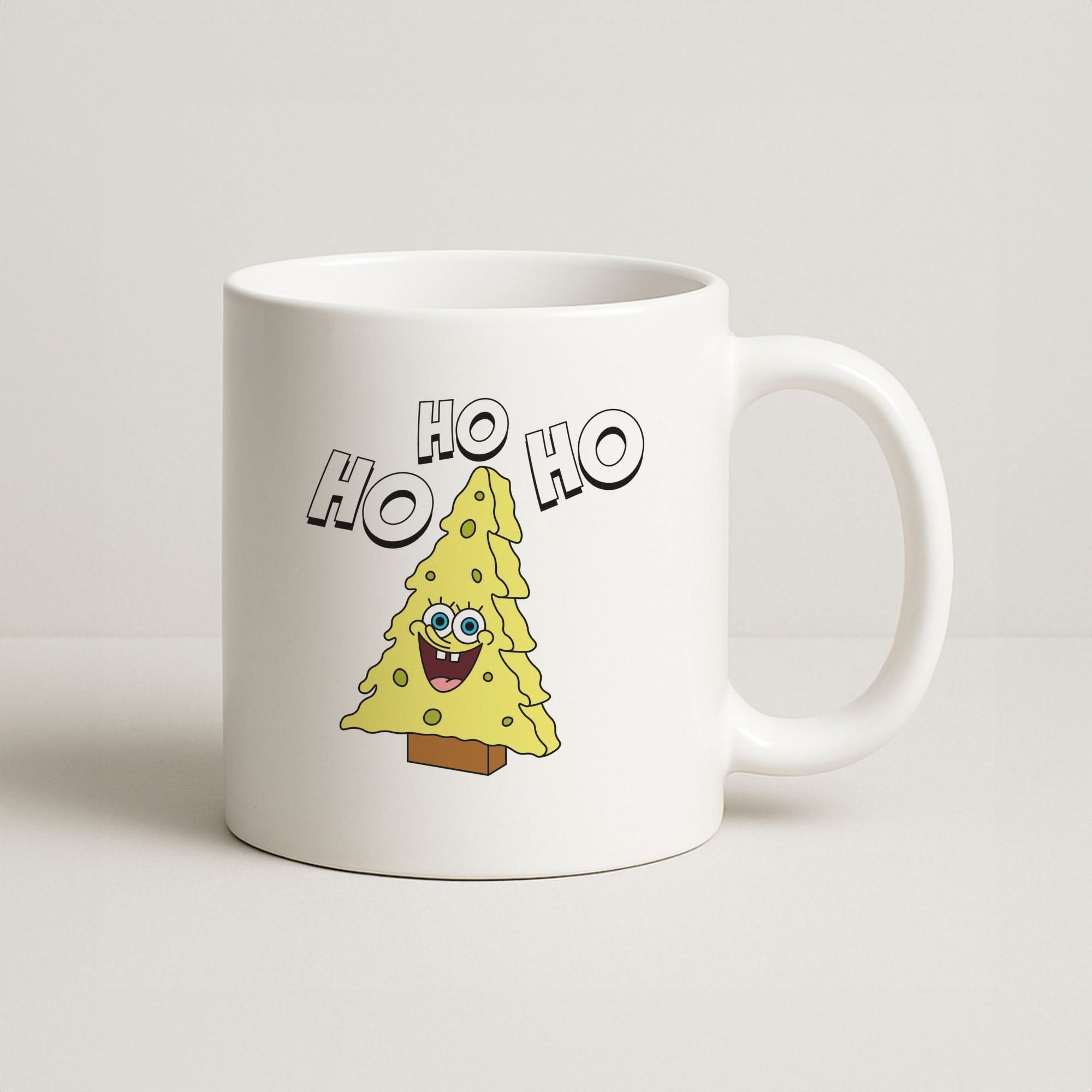 Christmas Tree Cartoon Sponge Coffee Mug
