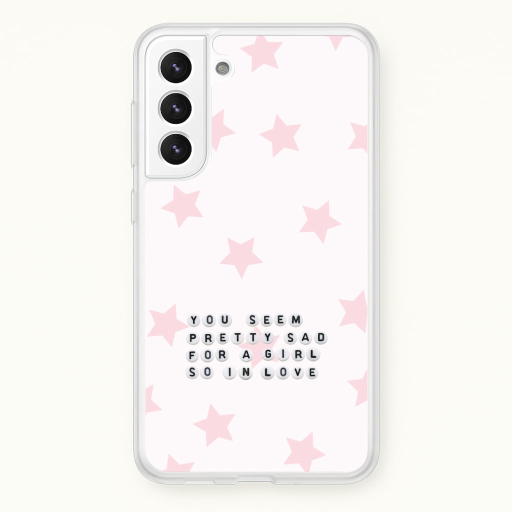 Pretty Sad Letter Beads Galaxy S22 Plus Case