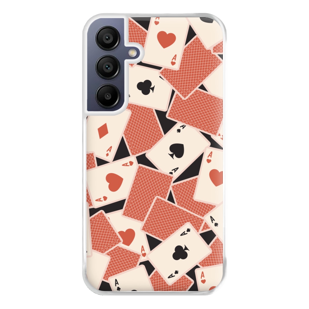 Playing Cards Collage Pattern Galaxy A15 Case