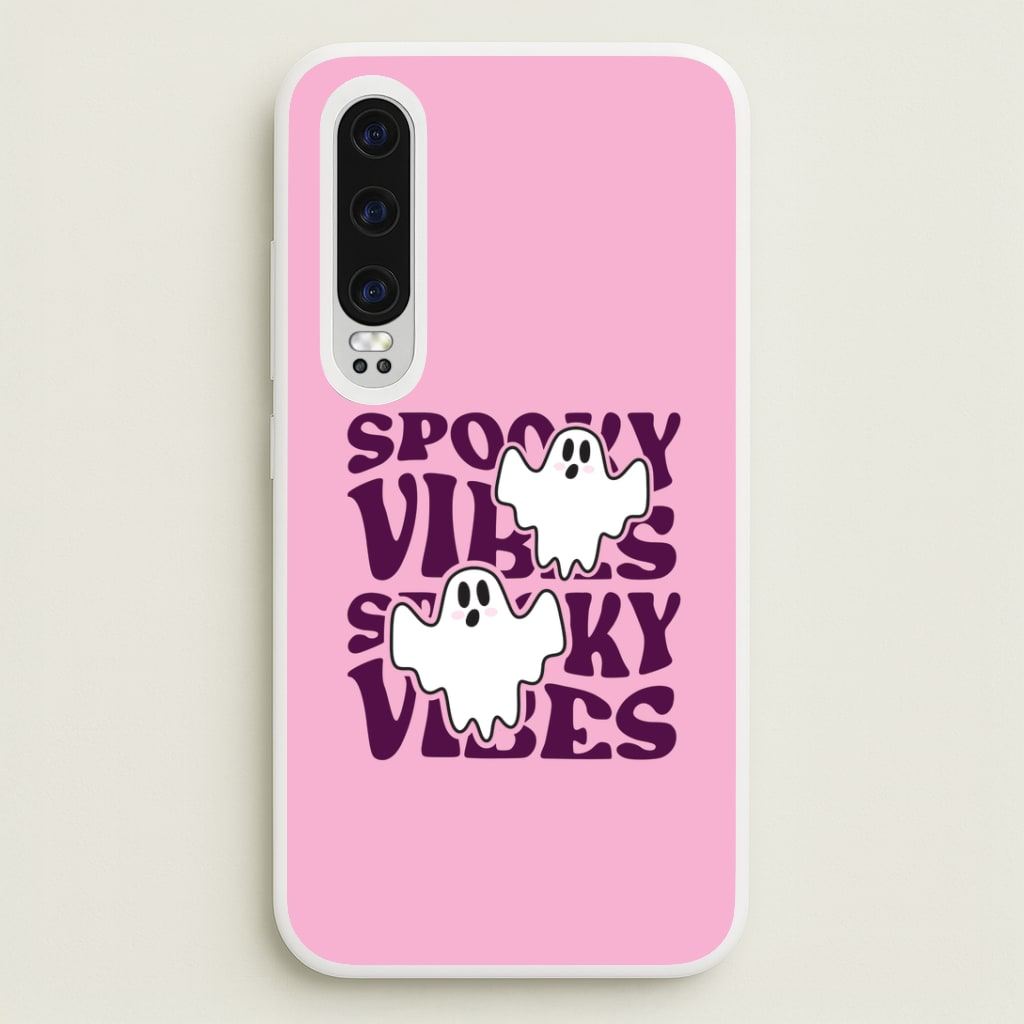 Spooky Vibes Pink Huawei P30 Case