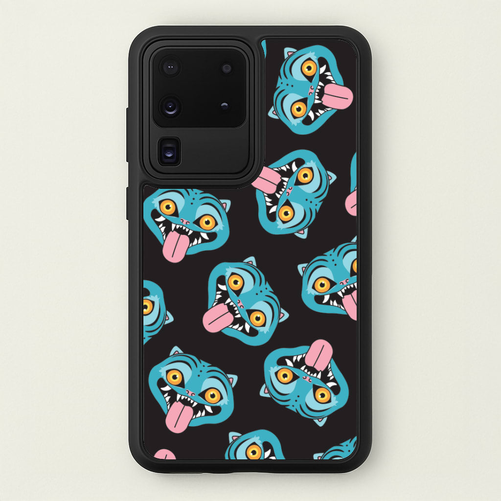 Demon Cat Pattern Galaxy S20 Ultra Case