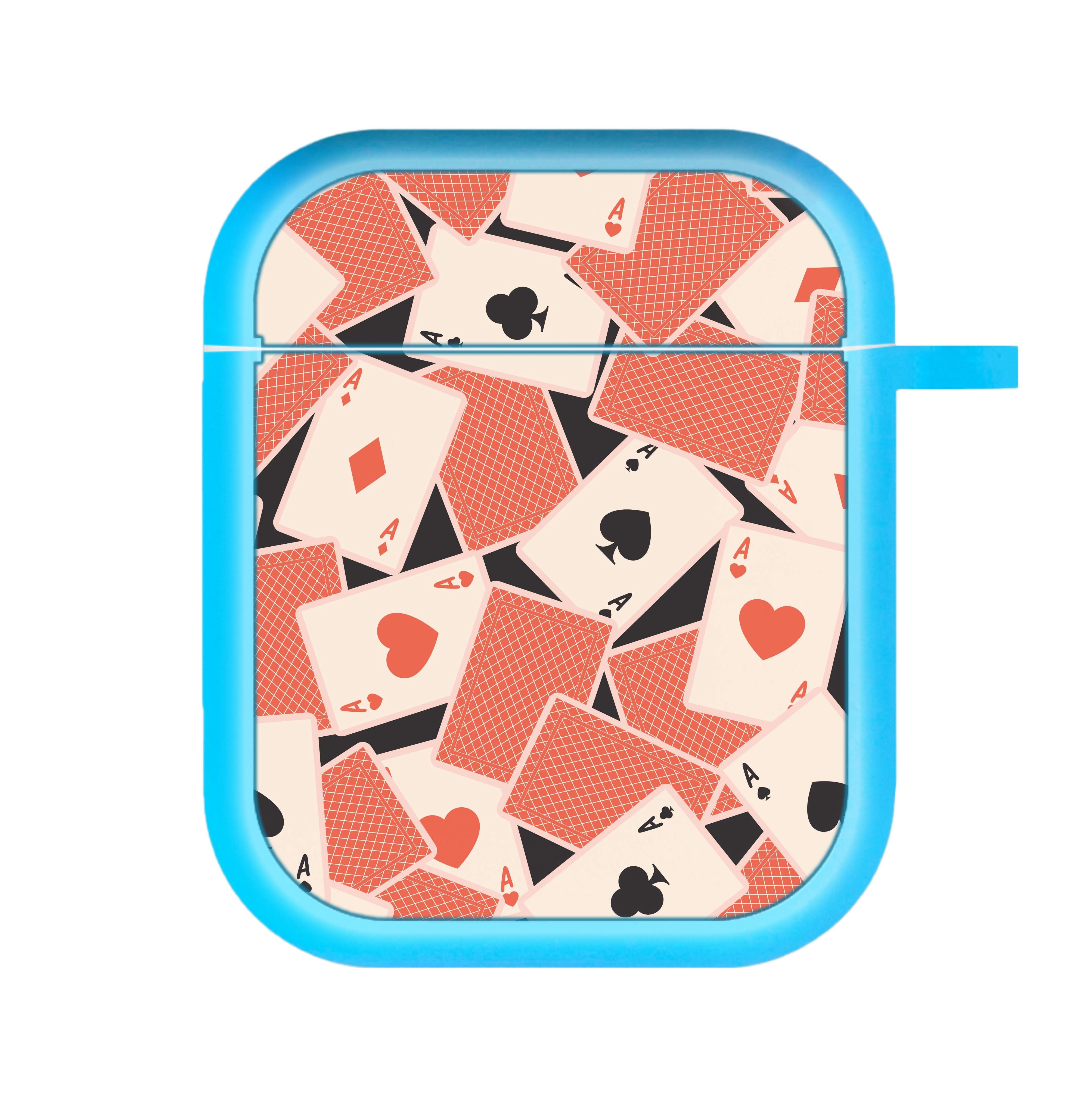 Playing Cards Collage Pattern AirPods Case