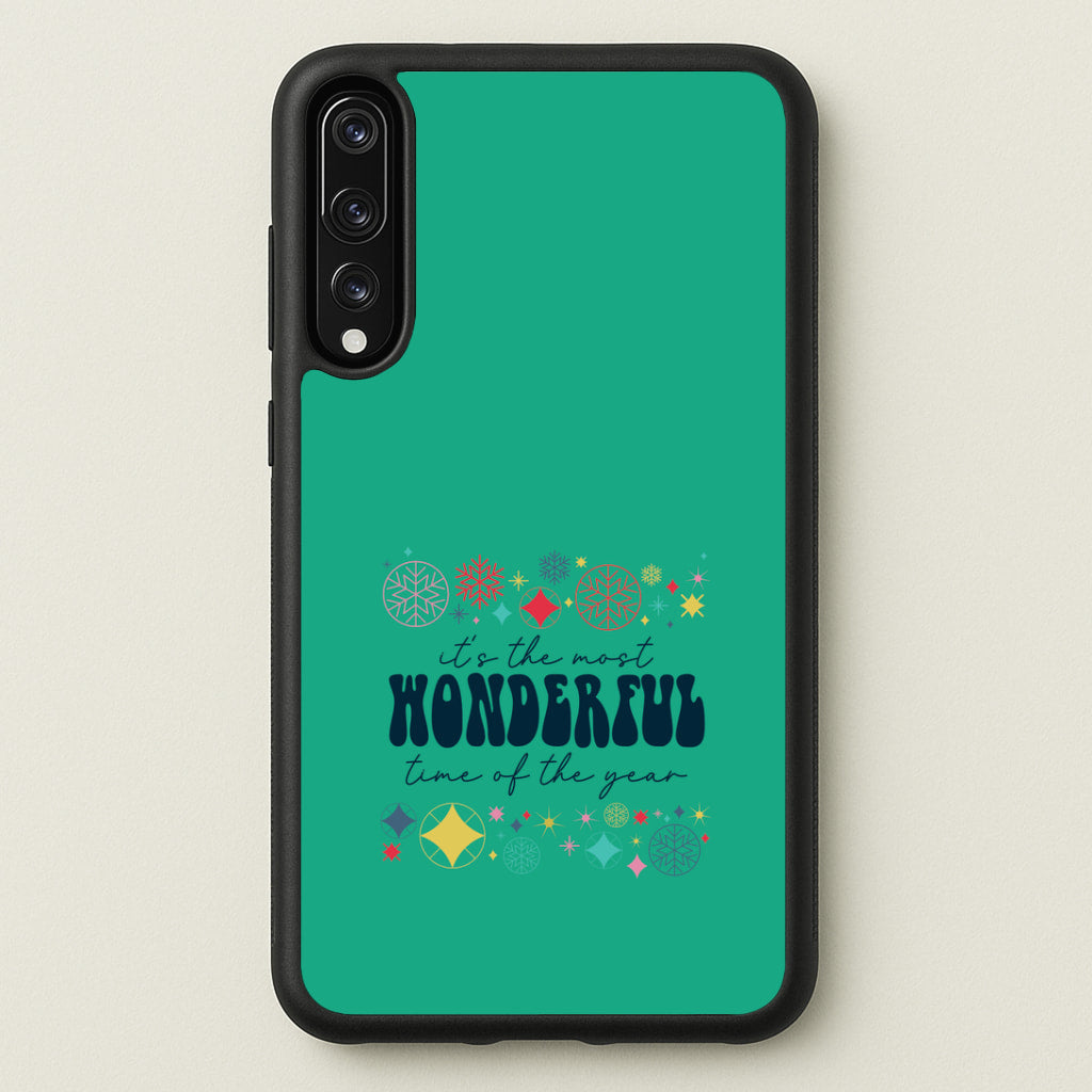 The Most Wonderful Time Of The Year Geometric Huawei P20 Pro Case