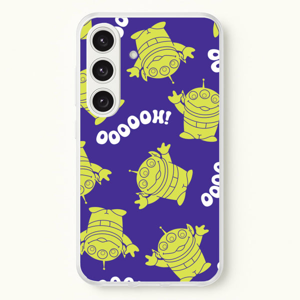 Toy Aliens Silhouette Pattern Galaxy S25 Plus Case