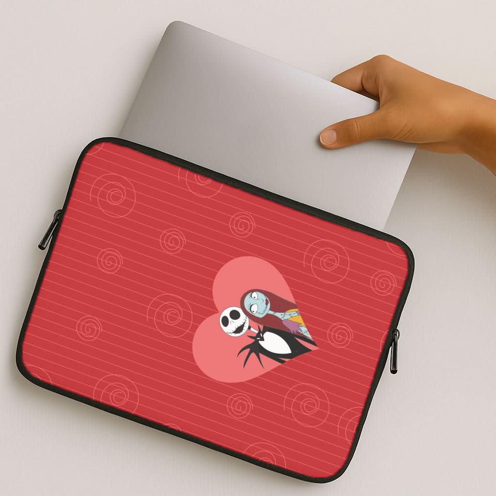 J And S Heart MacBook Cover