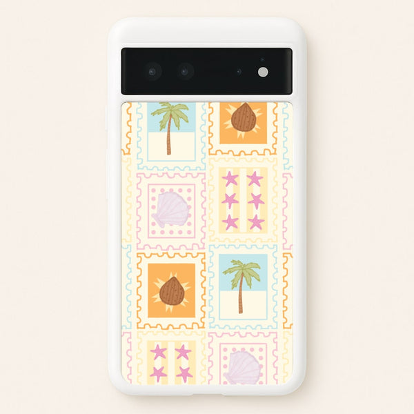 Tropical Stamps Google Pixel 6 Case