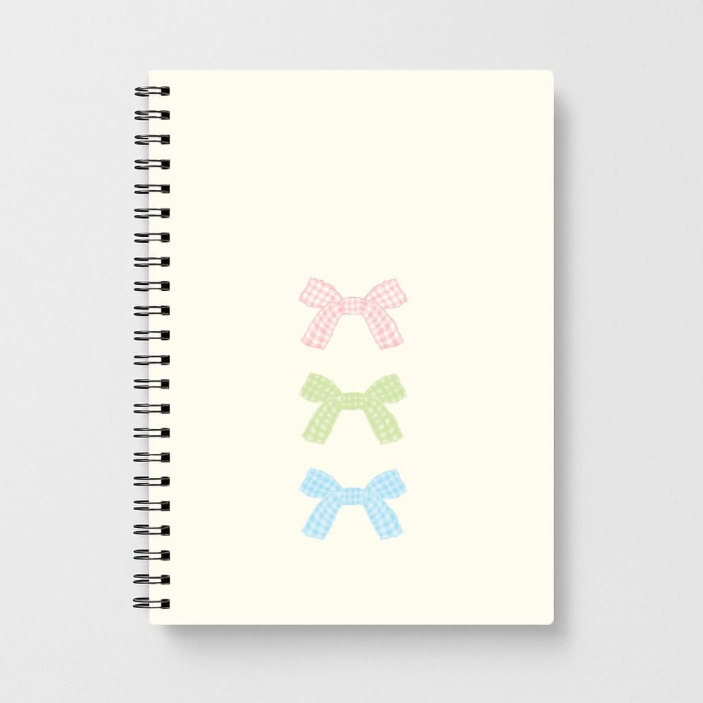 Gingham Tiered Ties Notebook