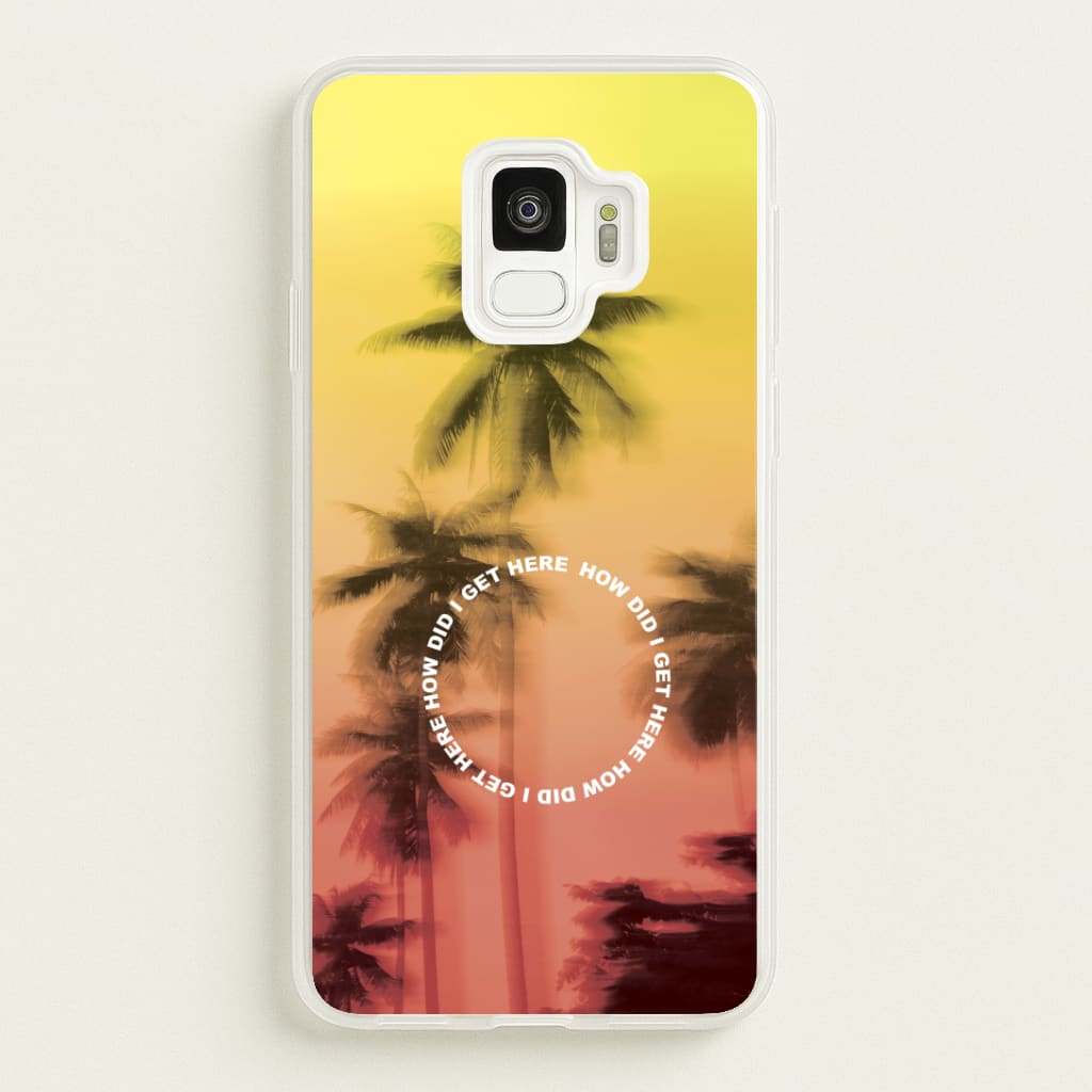 Palm Trees Circle Galaxy S9 Case