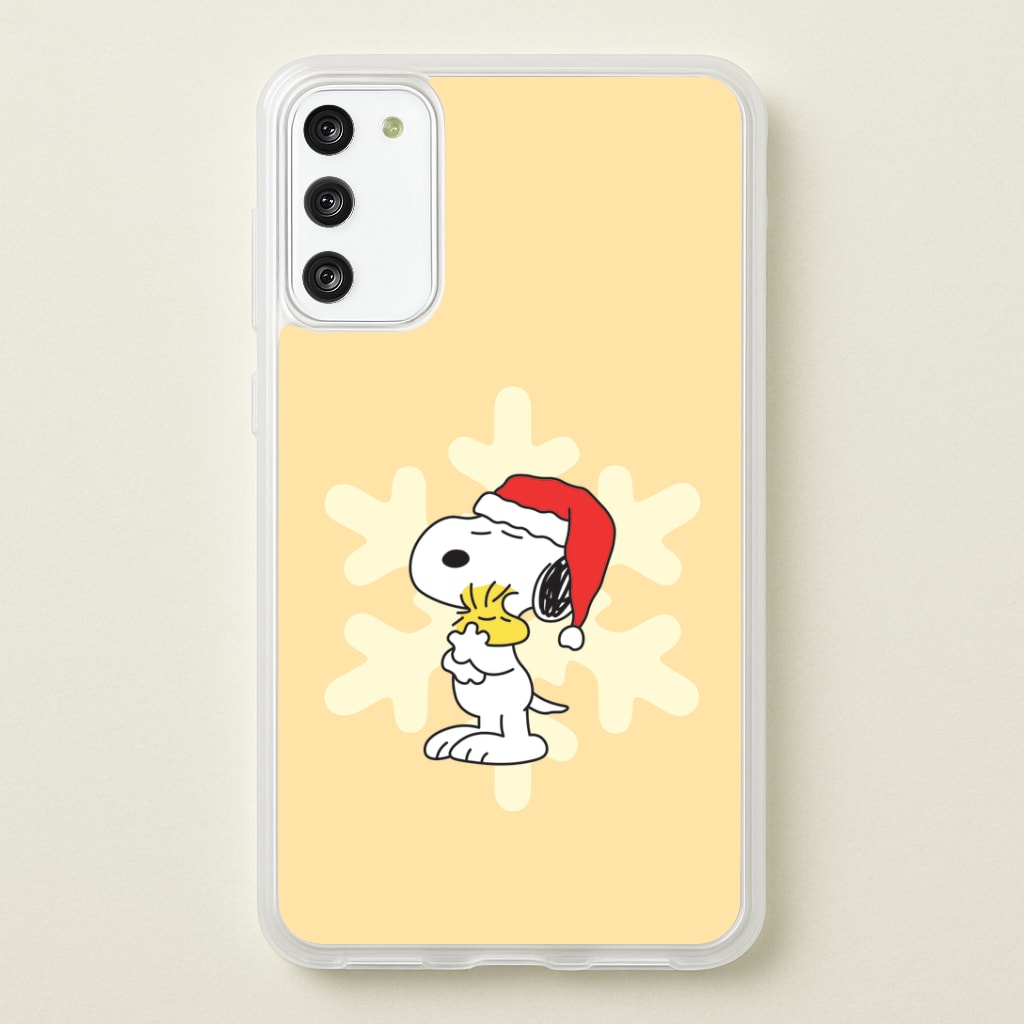 Christmas Cartoon Beagle And Bird Galaxy S20FE Case