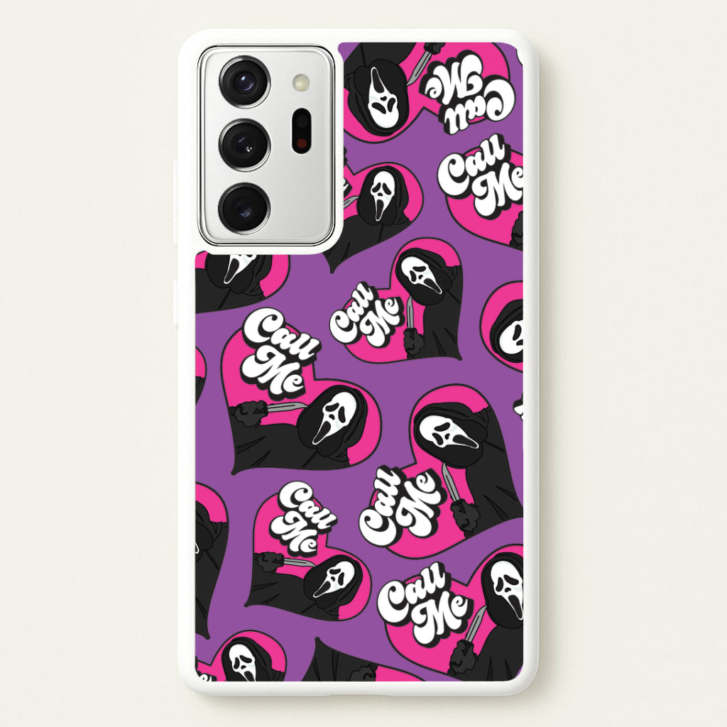 Call Me Heart Pattern Galaxy Note 20 Ultra Case
