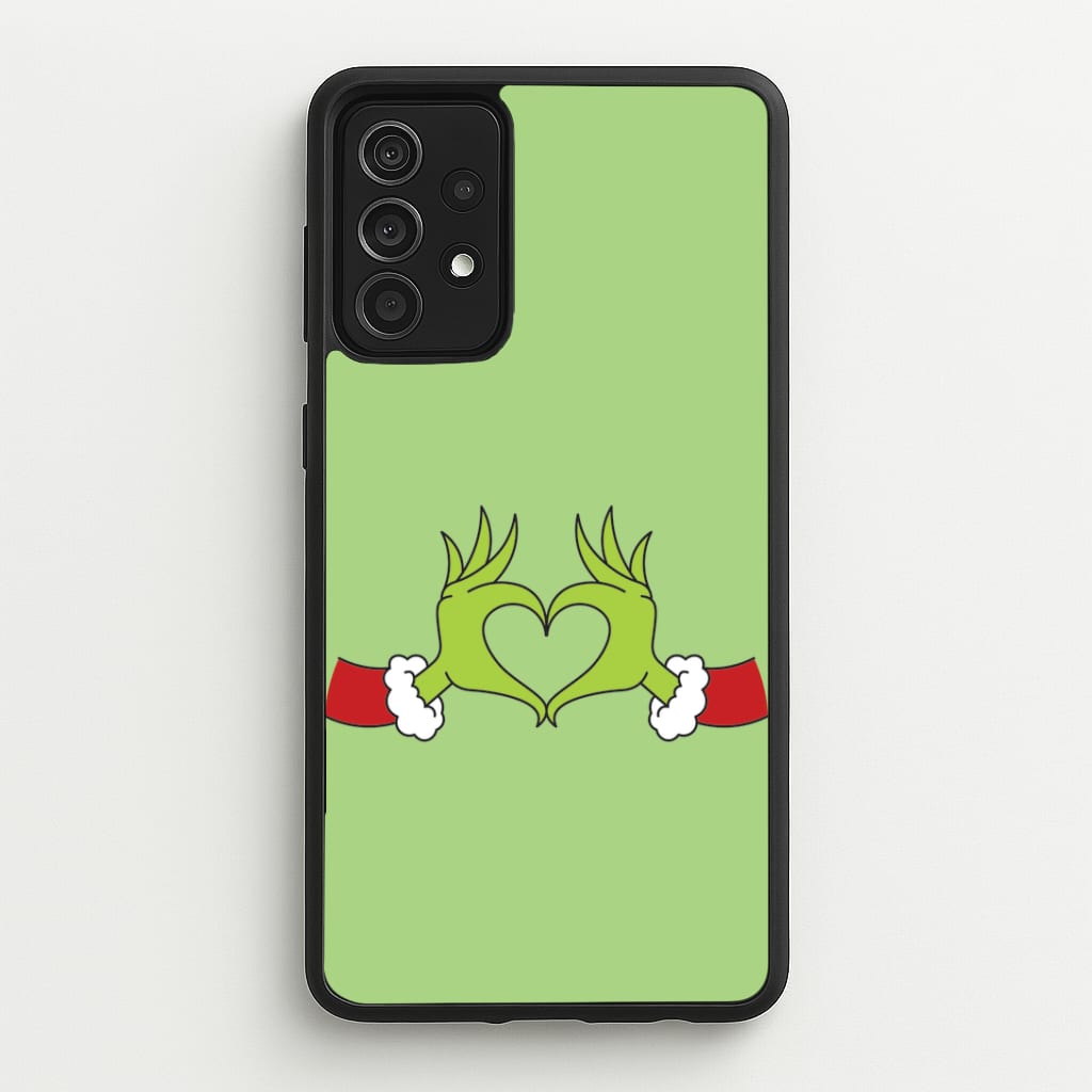 Christmas Green Heart Galaxy A52 / A52s Case