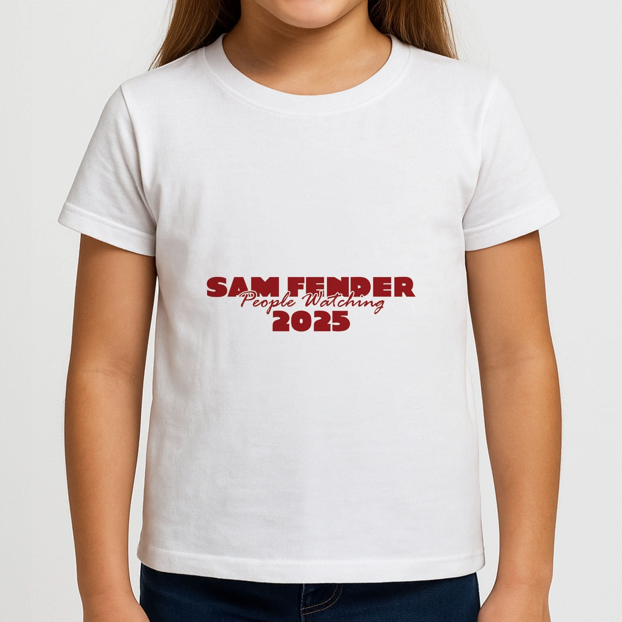 Stripes People Watching 2025 Girls T-Shirt