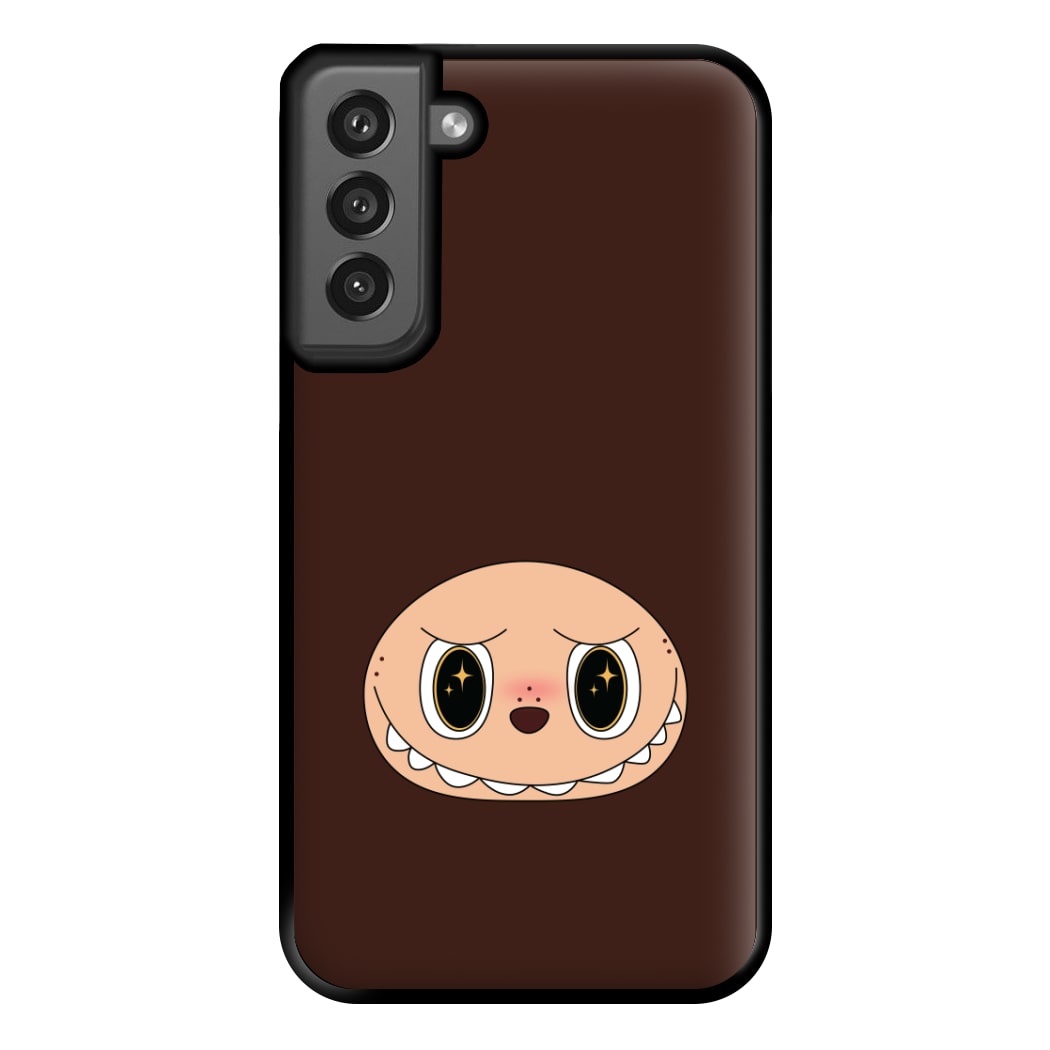 Cute Brown Monster Face Galaxy S21FE Case