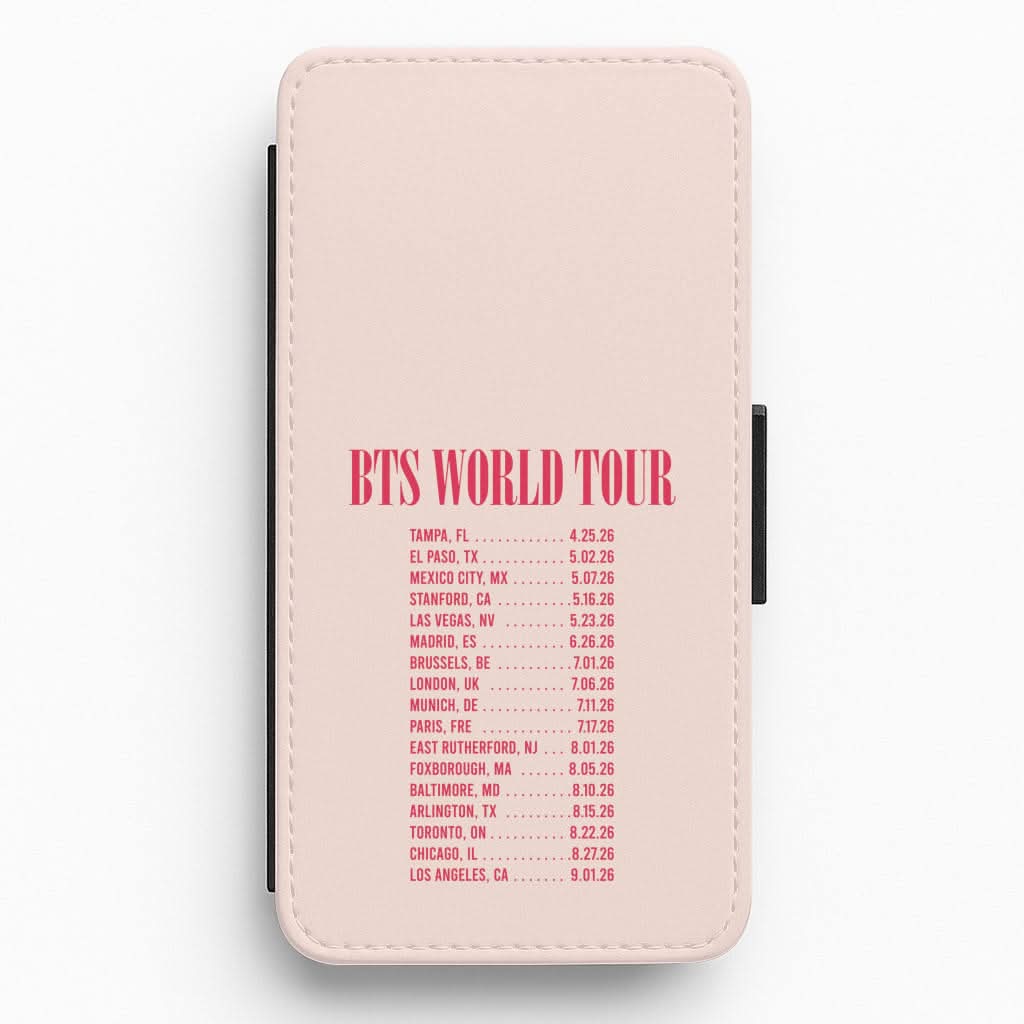 K-Pop Band World Tour List 2026 Flip / Wallet Phone Case